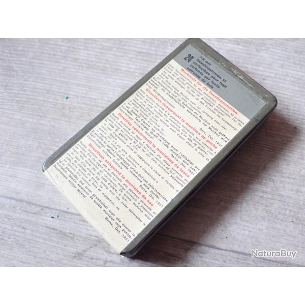 Boite individuelle ferm�e ! avec �tiquette. Pour 4 lames chargeurs pour Rubin Schmidt suisse.