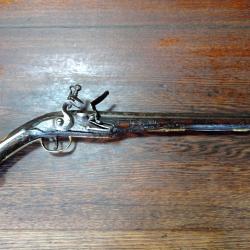 Grand pistolet &agrave; silex Oriental - dit KUBUR - Balkans Empire Ottoman - vers 1800 (2) - EM