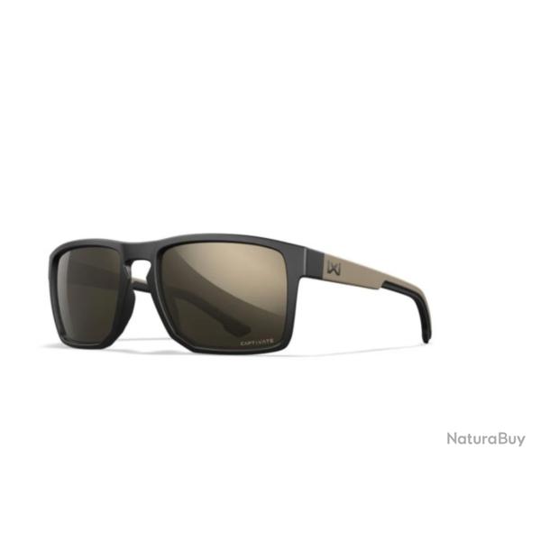 Lunettes de protection balistique Founder noir/tan verres tungsten mirror