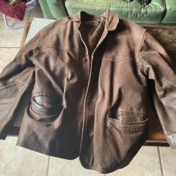 Veste en cuir de marque Vent Couvert, pas de prix de r&eacute;serve