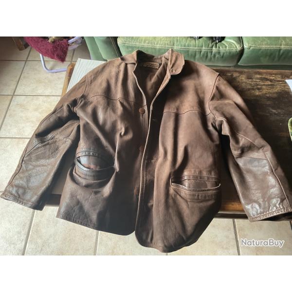 Veste en cuir de marque Vent Couvert, pas de prix de r�serve