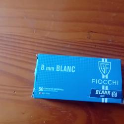 50 munitions 8mm &agrave; blanc