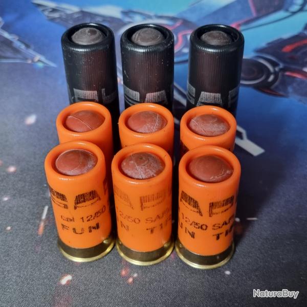 Lot de 9 cartouches de d�fense cal 12