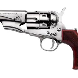 Revolver &agrave; Poudre Noire Pietta 1862 Pocket Police Acier Old Silver Calibre 44