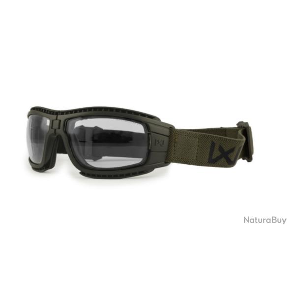 Masque de protection balistique pliable Lynx vert olive verres fum�/incolore