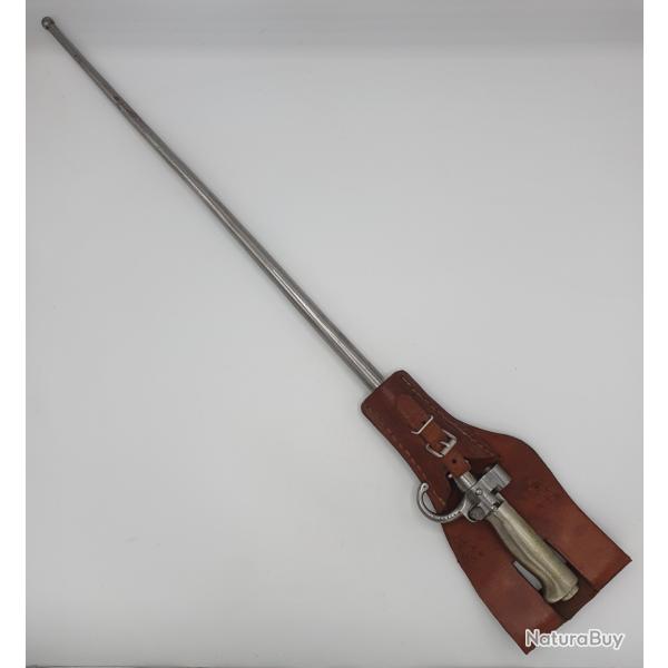 Sabre ba�onnette LEBEL mod�le 1886 (2�me type) avec quillon et baudrier cuir.