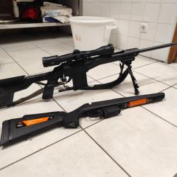 TIKKA T3X 6.5Creedmore + ch&acirc;ssis MDT HNT26 + Lunette LEICA 3,5-14x42 + crosse TIKKA T3X neuf