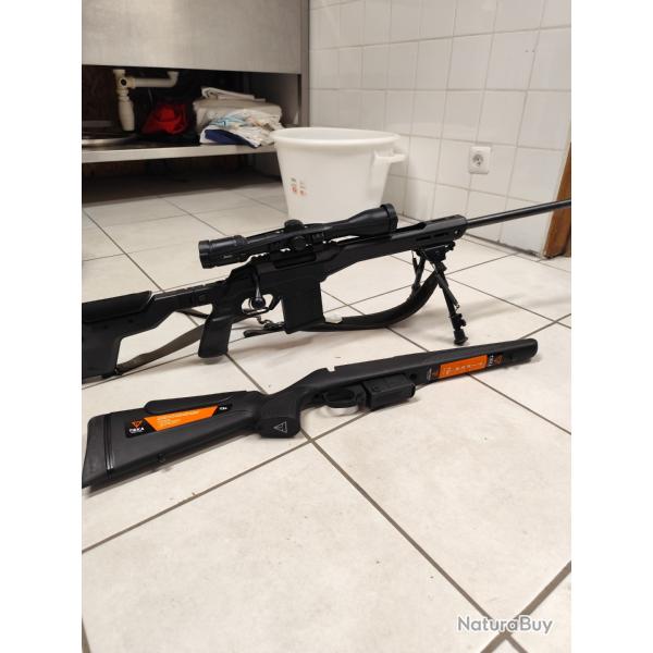 TIKKA T3X 6.5Creedmore + ch�ssis MDT HNT26 + Lunette LEICA 3,5-14x42 + crosse TIKKA T3X neuf