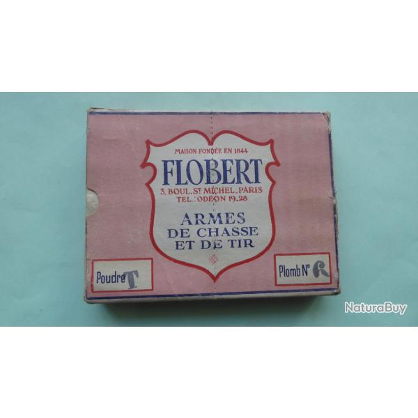 REF 50 - EXCEPTIONNELLE ANCIENNE BO�TE CARTOUCHES CHASSE - FLOBERT -  CAL 16/65 - N� 6