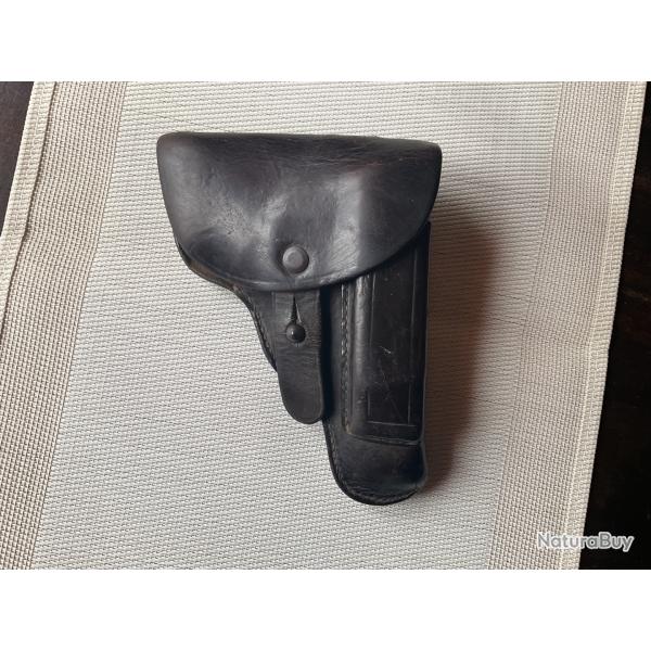 Holster en cuir avec poin�ons pour pistolet Mauser, pas de prix de r�serve