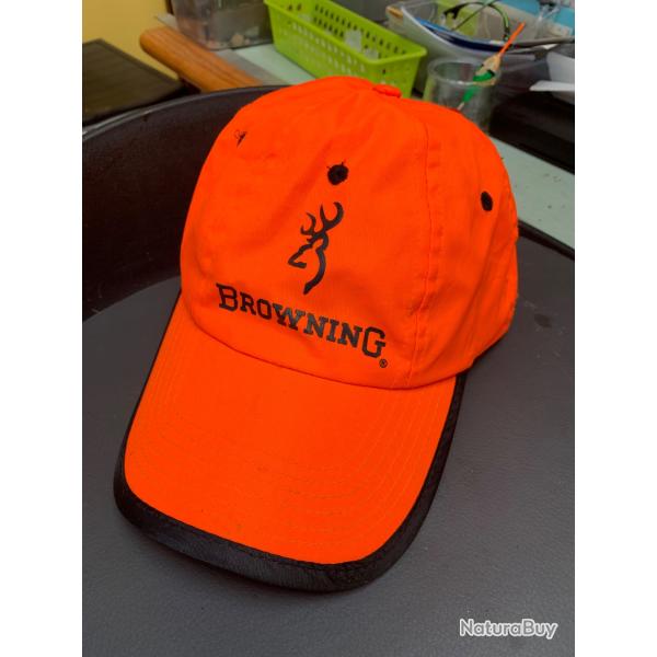Casquette browning fluo