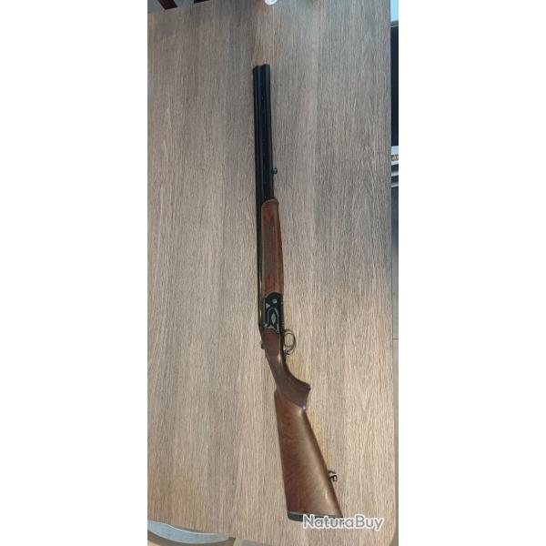 Fusil superpos� country light, canon 71 cm, calibre 12 ,bille acier, chokes interchangeables