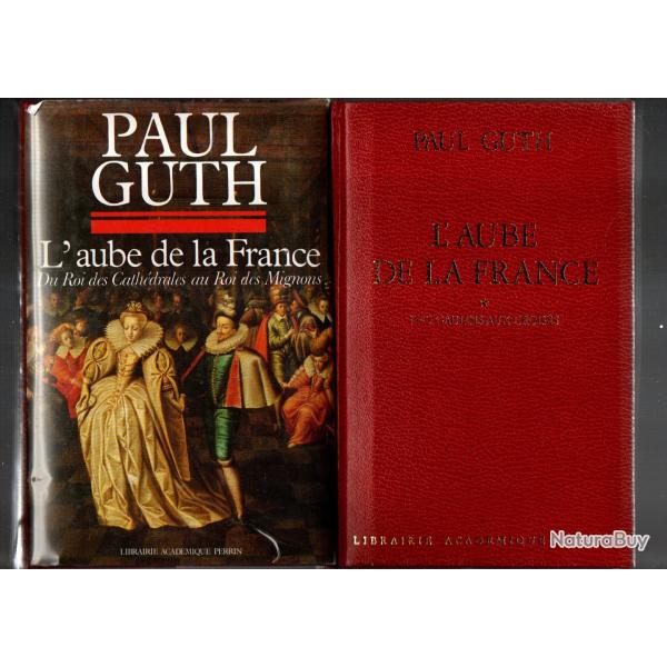 l'aube de la france tome 1 et 2 , des gaulois aux roi des mignons de paul guth