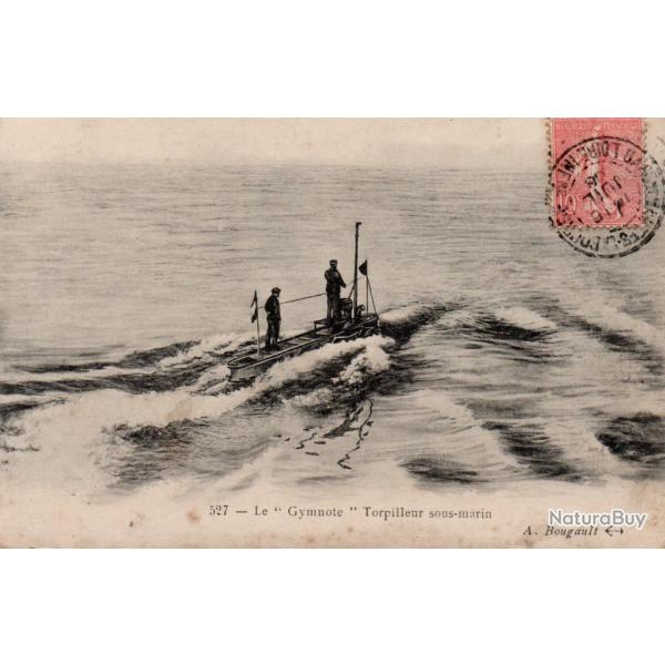 Carte Postale Ancienne - Le Gymnote Torpilleur sous-marin -N�7632