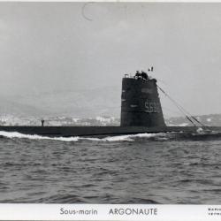 Carte postale Sous-marin " Argonaute " N&deg; 7635