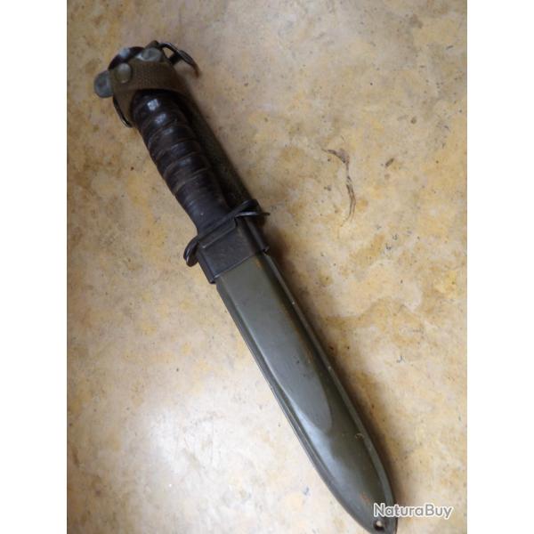 couteau de combat PAL garde USM3  US.ww2 parachutiste am�ricain USM3 fourreau US M8 d'origine BM co