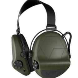 Casque anti-bruit Supr&ecirc;me T2 vert olive serre-nuque tissu noir