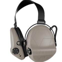 Casque anti-bruit Supr&ecirc;me T2 tan serre-nuque tissu noir
