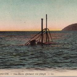 Carte Postale Sous-Marin Toulon -N&deg;7638