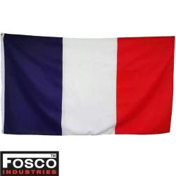Drapeau France 150x90 cm Fosco Industries - Polyester r&eacute;sistant