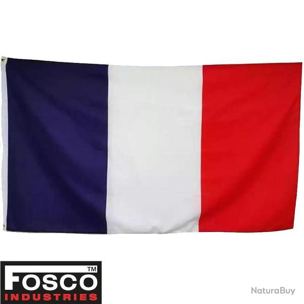 Drapeau France 150x90 cm Fosco Industries - Polyester r�sistant