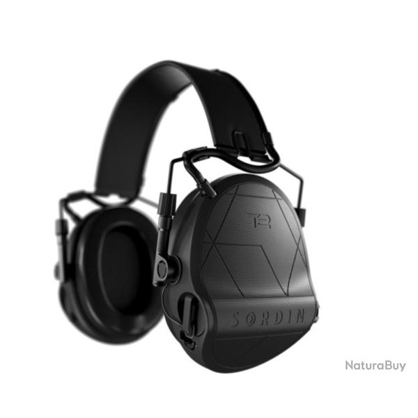 Casque anti-bruit Supr�me T2 noir serre-t�te cuir noir