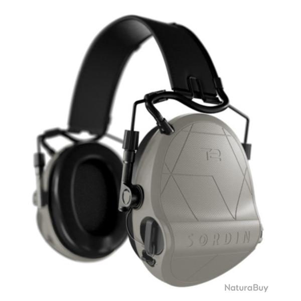 Casque anti-bruit Supr�me T2 tan serre-t�te tissu noir