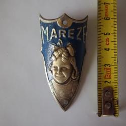 ancienne plaque v&eacute;lo cycles Mareze Abb&eacute;ville-l&egrave;s-Conflans Meurthe-et-Moselle