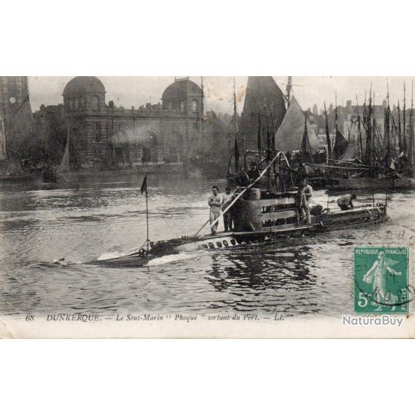 Carte postale sous-marin Phocque Dunkerque -N�7644