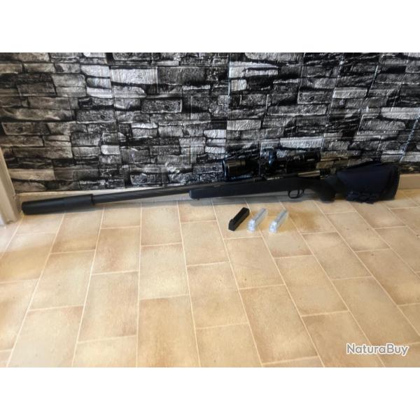 AIRSOFT - sniper Novritsch SSG10 A1 + �quipements, etat neuf