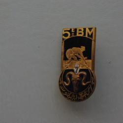 INSIGNE DU  7 &deg; REGIMENT TIRAILLEURS ALGENRIENS  / 5 &deg; BATAILLON  -- BIEN  BIEN  PHU ---- D.RO -----