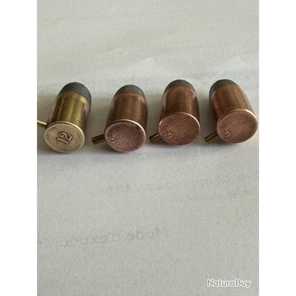 4 balles � broches 12 mm de collection