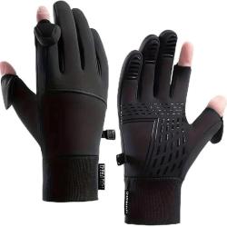 Gants de Chasse Tir Sportif chauds coupe-vent et hydrofuges, gants tactiles, sans doigts