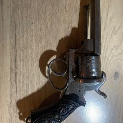 Revolver lefaucheux grav&eacute; 12mm