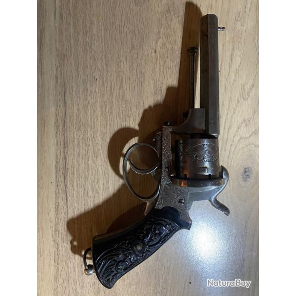 Revolver lefaucheux grav� 12mm