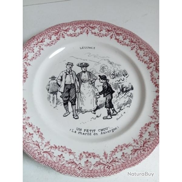 assiette parlante sarreguemines diam�tre 19 cm un petit chou