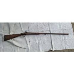 Fusil de chasse XVIII &egrave;me modifi&eacute; debut XIX &egrave;me &agrave; percussion