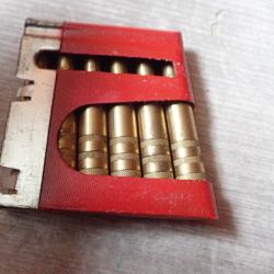 Rare clip rouge Schmidt Rubin Suisse + cartouches manipulation mdle GP90 pour fusil 1889