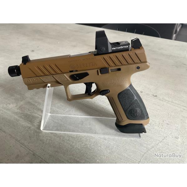 Pistolet  BERETTA APX A1 Full Size Tactical -  filet� calibre 9x19