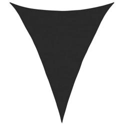 Voile ombrage triangulaire PEHD noir 3x4x4 m protection UV ext&eacute;rieur