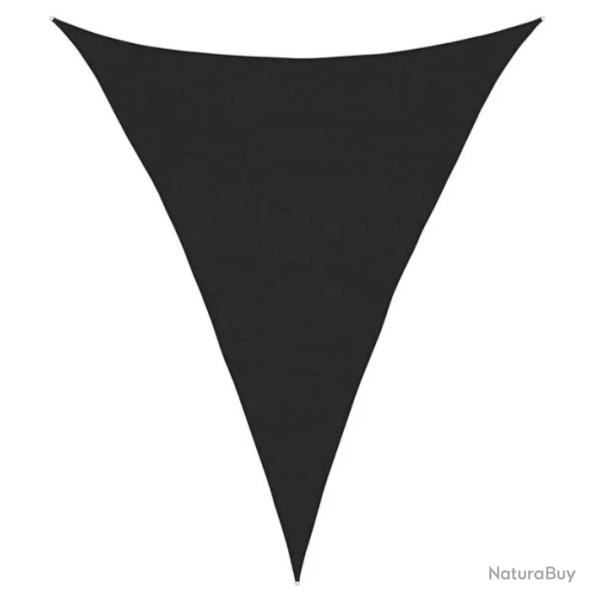 Voile ombrage triangulaire PEHD noir 3x4x4 m protection UV ext�rieur