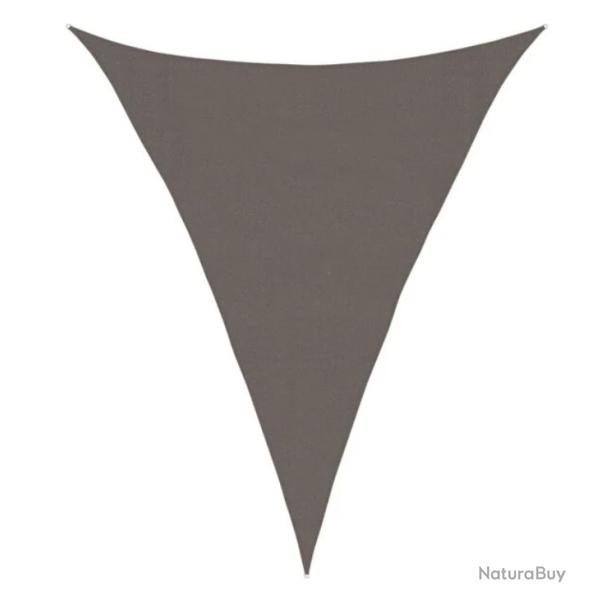 Voile ombrage triangulaire PEHD anthracite 3x4x4 m protection UV ext�rieur