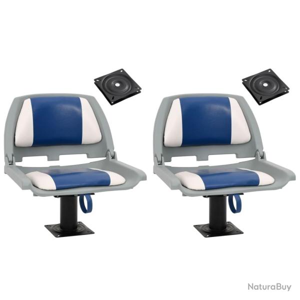Si�ges de bateau lot de 2 avec pi�destal pivotant � 360�
