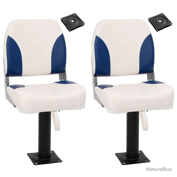 Si�ges de bateau lot de 2 avec pi�destal pivotant � 360�