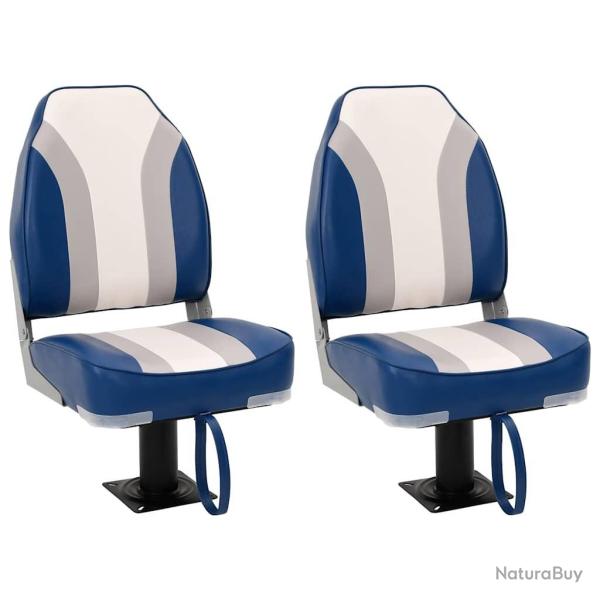 Si�ges de bateau lot de 2 avec pi�destal pivotant � 360�