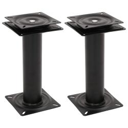 Pi&eacute;destaux de si&egrave;ge de bateau 2 pcs si&egrave;ge pivotant &agrave; 360&deg; acier