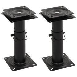 Pi&eacute;destaux de si&egrave;ge bateau 2 pcs si&egrave;ge pivotant &agrave; 360&deg; r&eacute;glable