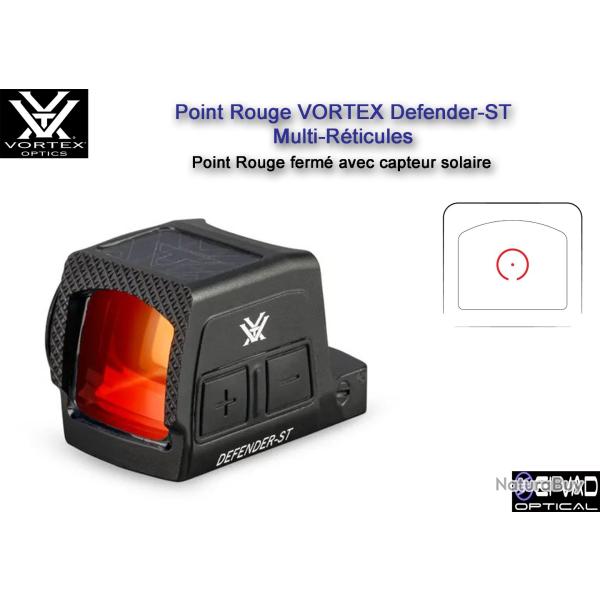 Point Rouge VORTEX Defender-ST Ferm� - Multi R�ticules