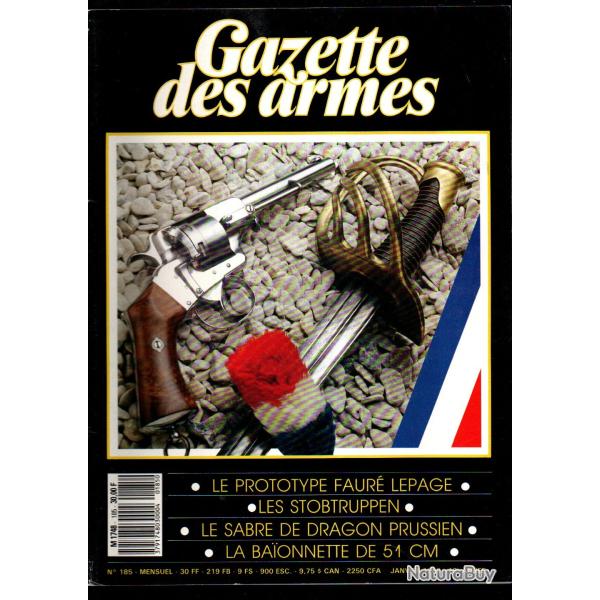 gazette des armes 185 prototypes collection mas, revolver essai faure lepage, assaut allemands