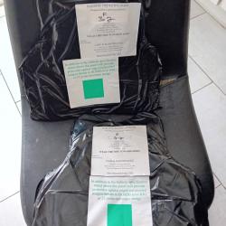 Ench&egrave;re lot de 2 plaques balistiques contre les armes de poings et les lames HAWK 34X33 et 33x32 cm